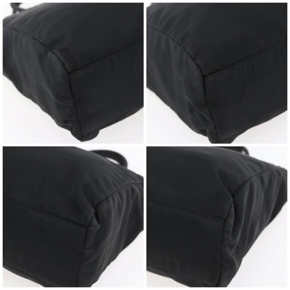 PRADA Hand Bag Nylon Black Silver Auth 153198 - Picture 14 of 16